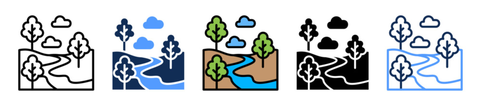 River multiple icon
