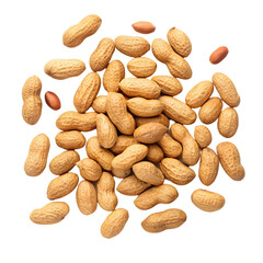 Obraz premium scatter peanut isolated on transparent background