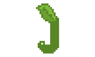Fototapeta premium j letter pixel art logo vector