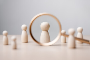 Human resources management technology concept. HR report software. Hiring job. People, Employees...