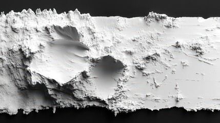 Abstract White Topography