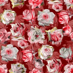 Abstract watercolor Rose flower pattern design digital creators art design new expert concept design seamless floral pattern repeat pattern fabric print design