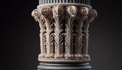 Fluted Pilaster Shaft The shaft of a pilaster carved with vertic