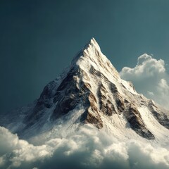 A symbolic mountain peak illustrating the pinnacle of digital transformation success.