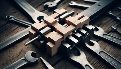 Interlocking dovetail with locking pin