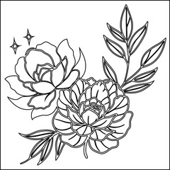 Elegant gold line art design for luxury branding