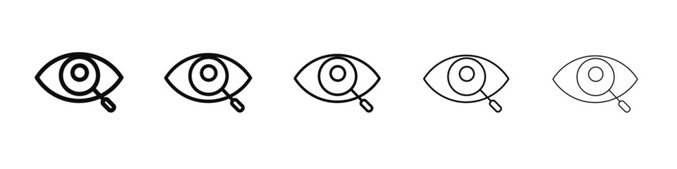 Visible icon black and white vector sign