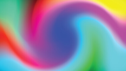 Abstract rainbow swirl background with colorful lines and glowing pattern