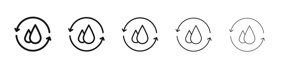 Waste water icon black and white vector sign