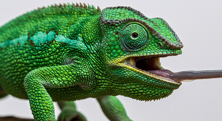 Fototapeta premium chameleon on a branch