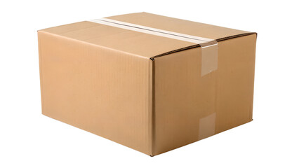 cardboard box isolated on transparent background