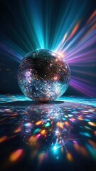 Vibrant Disco Glow: Cinematic Spotlight Spectacle