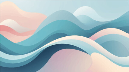 Colorful abstract wave background with flowing curves and vibrant colors