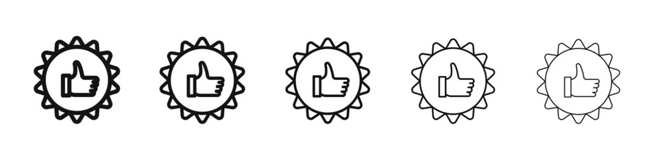 Best choice icon vector outline set illustration sign