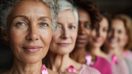Breast Cancer Screening Timeline for Women Highlighting Different Age Groups and Awareness in a Supportive Environment