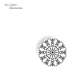 Elegant Black and White Wedding Iinvitation Card