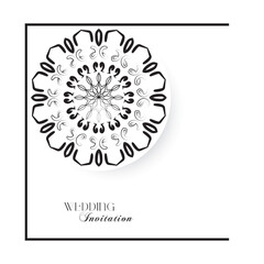 Elegant Black and White Wedding Iinvitation Card