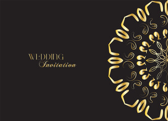 The Gold Mandala Wedding Iinvitation Card