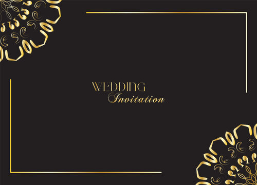 The Gold Mandala Wedding Iinvitation Card - Powered by Adobe