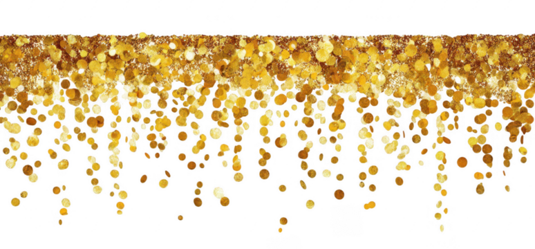 Gold Glitter Drape Decoration