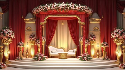 Magnificent Indian Wedding Stage Design