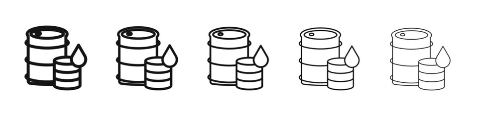 Commodity icon vector outline set illustration sign