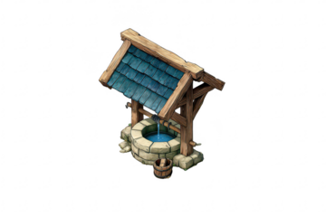 Medieval Well Drawing