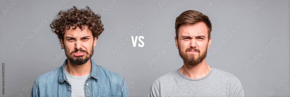Aufkleber comparison chart highlighting silent versus spoken emotional struggles in men during various emotion