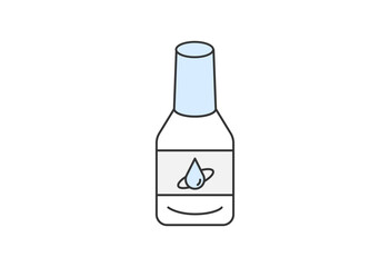 Eye Drops Bottle – Flat Style Illustration

