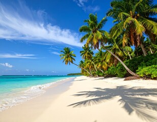Obraz premium Scenic tropical beach paradise on exotic island