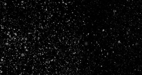 Cinematic Snow Flurry Overlay