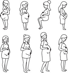 Vector illustration of a woman