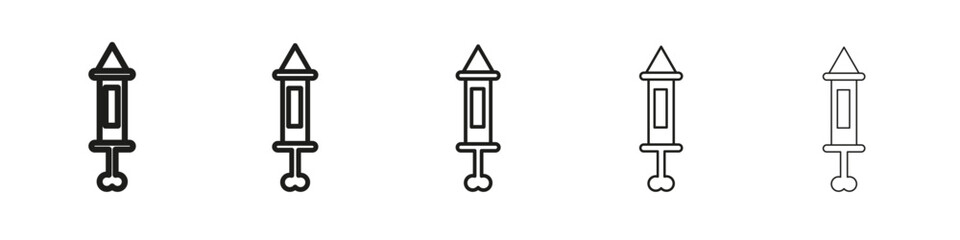 Holi icon vector outline set illustration sign