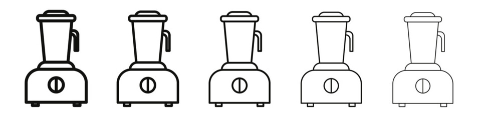 Juicer icon vector outline set illustration sign