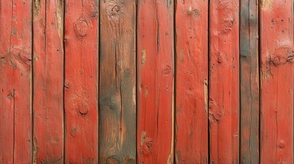 Fototapeta premium Red Wooden Plank Texture