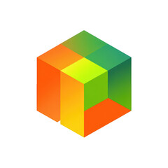 Fototapeta premium Colorful Cube Design