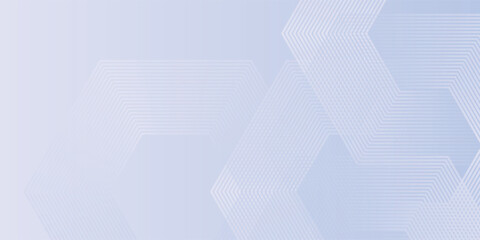 Fototapeta premium Hexagon lines on light mesh blue an pink background. Geometric stripe line art design for poster, brochure, cover, website, header, abstract modern design art vector eps10