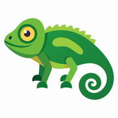 Simple Chameleon Illustration