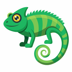 Obraz premium Simple Chameleon Illustration