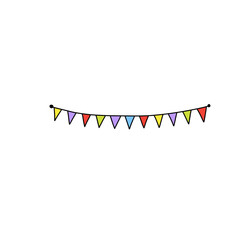 Colorful flag decoration