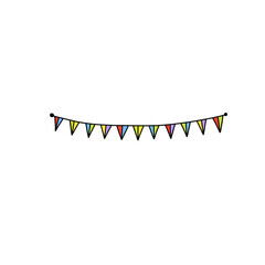 Colorful flag decoration