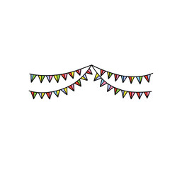Colorful flag decoration