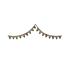 Colorful flag decoration