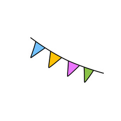 Colorful flag decoration