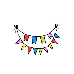 Colorful flag decoration