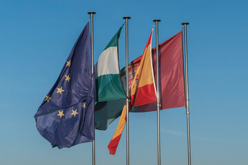 This is what you see inside the Alhambra Palace in Granada, Spain.