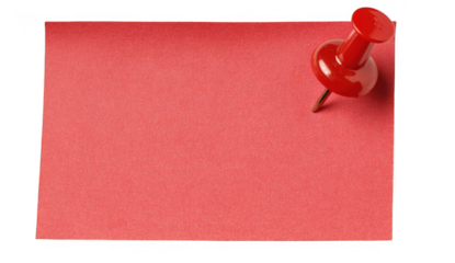Red sticky note with a red pushpin (1)