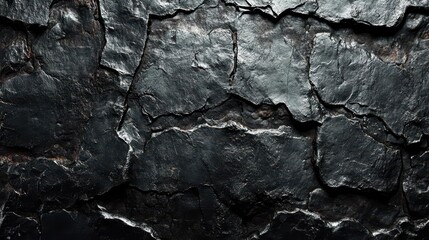 Dark Cracked Stone Texture
