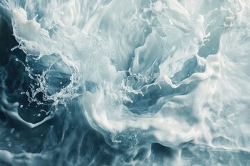 Obraz premium A splash of water with a blurry background. The water is clear and the splash is large. Dynamic water splash with ripple effect, An abstract representation of natural fluid beauty.