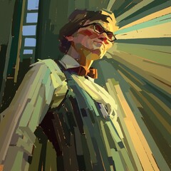 Stylish Man in Vintage Attire